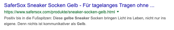 Beispielsnippet Title zu lang
